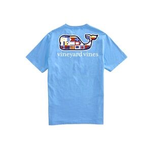 Outlet Men’s Nautical Flag Whale Short Sleeve Shirt Size Large